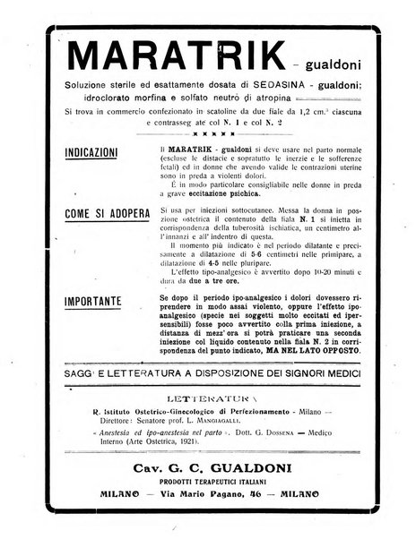 L'Ospedale Maggiore rivista scientifico-pratica dell'Ospedale Maggiore di Milano ed Istituti sanitari annessi