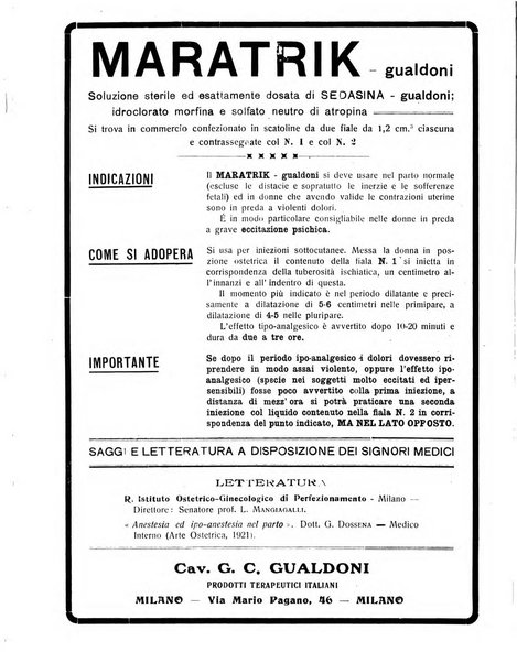 L'Ospedale Maggiore rivista scientifico-pratica dell'Ospedale Maggiore di Milano ed Istituti sanitari annessi