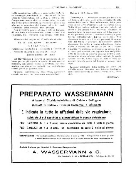 L'Ospedale Maggiore rivista scientifico-pratica dell'Ospedale Maggiore di Milano ed Istituti sanitari annessi