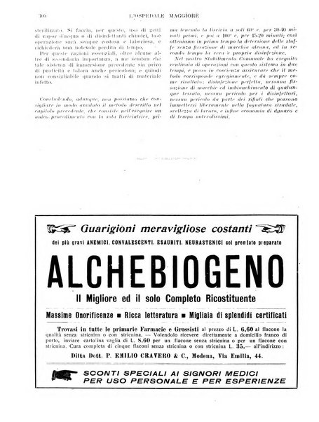 L'Ospedale Maggiore rivista scientifico-pratica dell'Ospedale Maggiore di Milano ed Istituti sanitari annessi