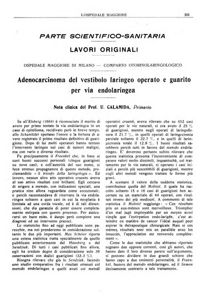 L'Ospedale Maggiore rivista scientifico-pratica dell'Ospedale Maggiore di Milano ed Istituti sanitari annessi