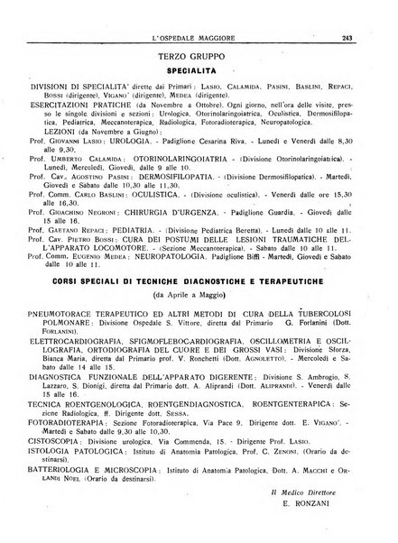 L'Ospedale Maggiore rivista scientifico-pratica dell'Ospedale Maggiore di Milano ed Istituti sanitari annessi