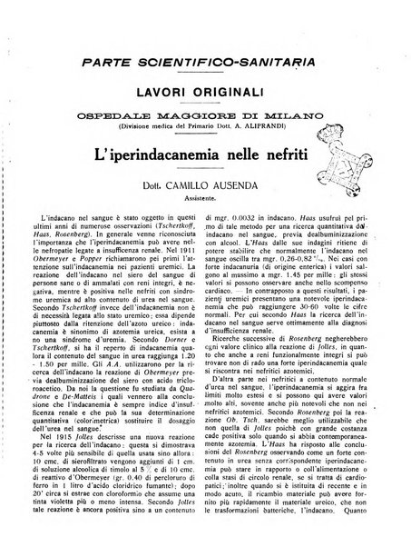 L'Ospedale Maggiore rivista scientifico-pratica dell'Ospedale Maggiore di Milano ed Istituti sanitari annessi