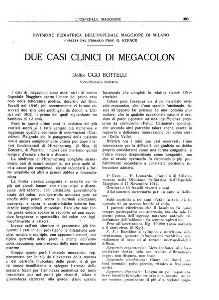 L'Ospedale Maggiore rivista scientifico-pratica dell'Ospedale Maggiore di Milano ed Istituti sanitari annessi