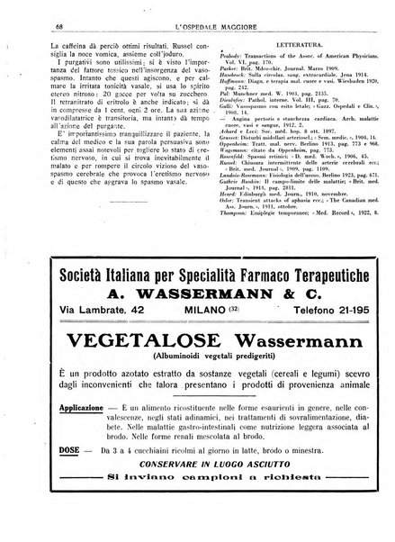 L'Ospedale Maggiore rivista scientifico-pratica dell'Ospedale Maggiore di Milano ed Istituti sanitari annessi