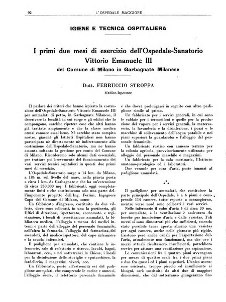 L'Ospedale Maggiore rivista scientifico-pratica dell'Ospedale Maggiore di Milano ed Istituti sanitari annessi