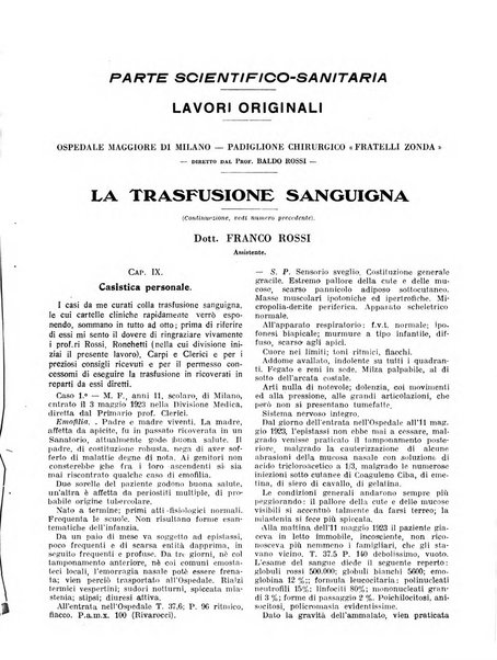 L'Ospedale Maggiore rivista scientifico-pratica dell'Ospedale Maggiore di Milano ed Istituti sanitari annessi