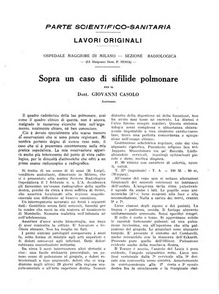 L'Ospedale Maggiore rivista scientifico-pratica dell'Ospedale Maggiore di Milano ed Istituti sanitari annessi