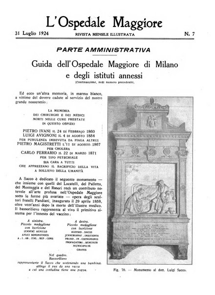 L'Ospedale Maggiore rivista scientifico-pratica dell'Ospedale Maggiore di Milano ed Istituti sanitari annessi