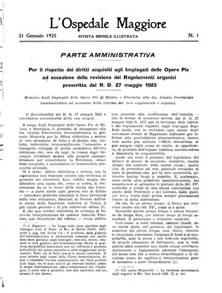 L'Ospedale Maggiore rivista scientifico-pratica dell'Ospedale Maggiore di Milano ed Istituti sanitari annessi