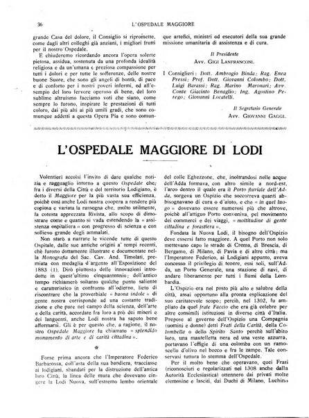 L'Ospedale Maggiore rivista scientifico-pratica dell'Ospedale Maggiore di Milano ed Istituti sanitari annessi