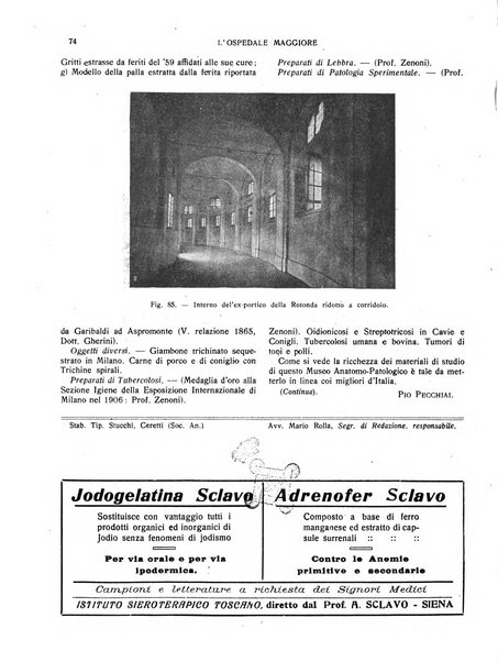 L'Ospedale Maggiore rivista scientifico-pratica dell'Ospedale Maggiore di Milano ed Istituti sanitari annessi