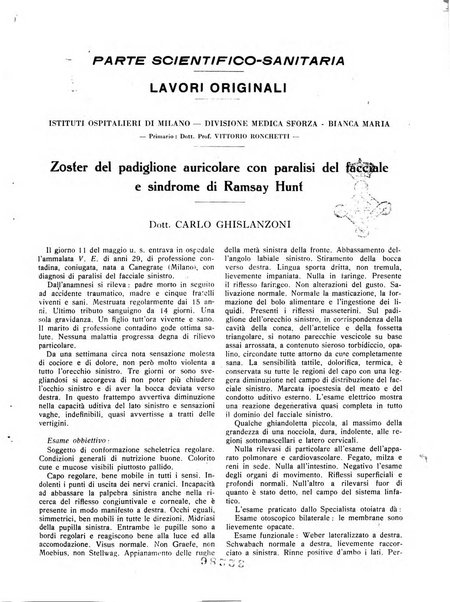 L'Ospedale Maggiore rivista scientifico-pratica dell'Ospedale Maggiore di Milano ed Istituti sanitari annessi