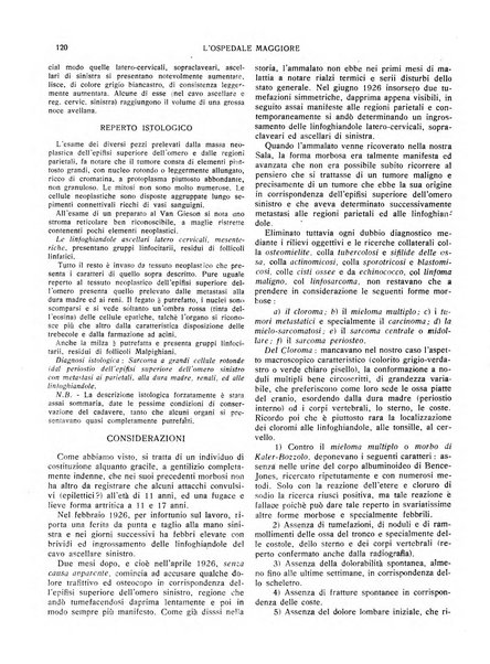 L'Ospedale Maggiore rivista scientifico-pratica dell'Ospedale Maggiore di Milano ed Istituti sanitari annessi