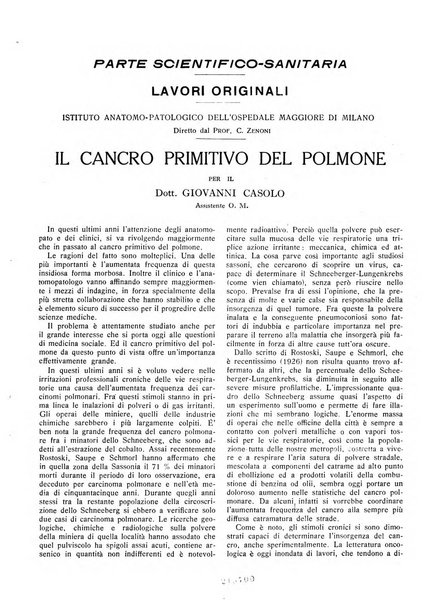 L'Ospedale Maggiore rivista scientifico-pratica dell'Ospedale Maggiore di Milano ed Istituti sanitari annessi