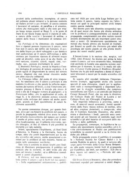 L'Ospedale Maggiore rivista scientifico-pratica dell'Ospedale Maggiore di Milano ed Istituti sanitari annessi