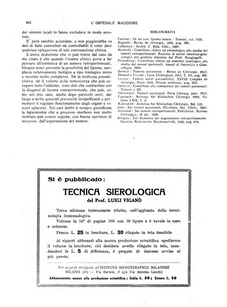 L'Ospedale Maggiore rivista scientifico-pratica dell'Ospedale Maggiore di Milano ed Istituti sanitari annessi