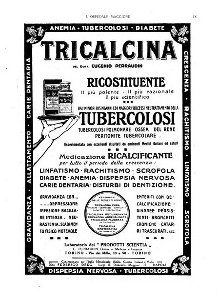 L'Ospedale Maggiore rivista scientifico-pratica dell'Ospedale Maggiore di Milano ed Istituti sanitari annessi