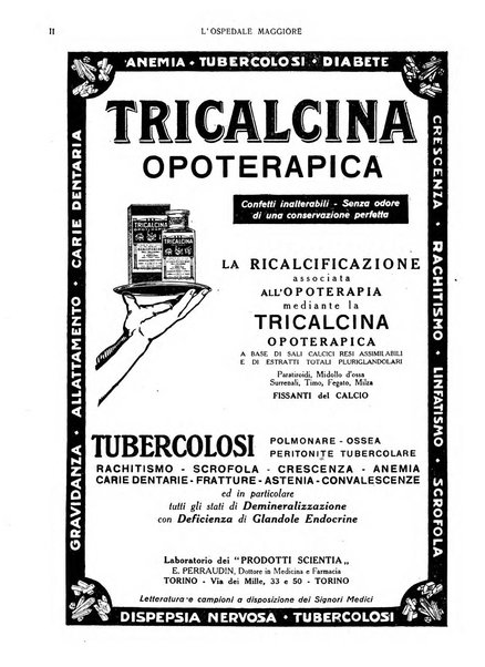 L'Ospedale Maggiore rivista scientifico-pratica dell'Ospedale Maggiore di Milano ed Istituti sanitari annessi