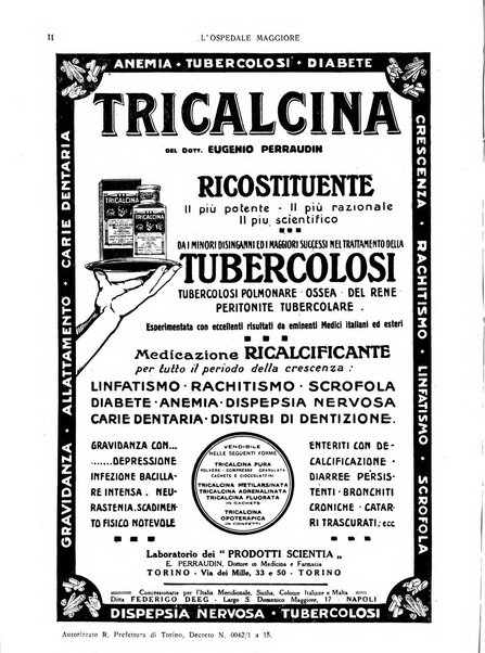 L'Ospedale Maggiore rivista scientifico-pratica dell'Ospedale Maggiore di Milano ed Istituti sanitari annessi