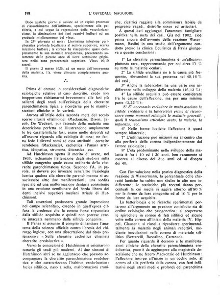 L'Ospedale Maggiore rivista scientifico-pratica dell'Ospedale Maggiore di Milano ed Istituti sanitari annessi