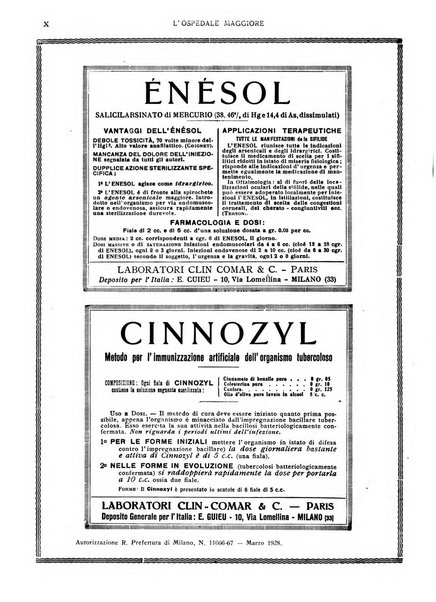 L'Ospedale Maggiore rivista scientifico-pratica dell'Ospedale Maggiore di Milano ed Istituti sanitari annessi