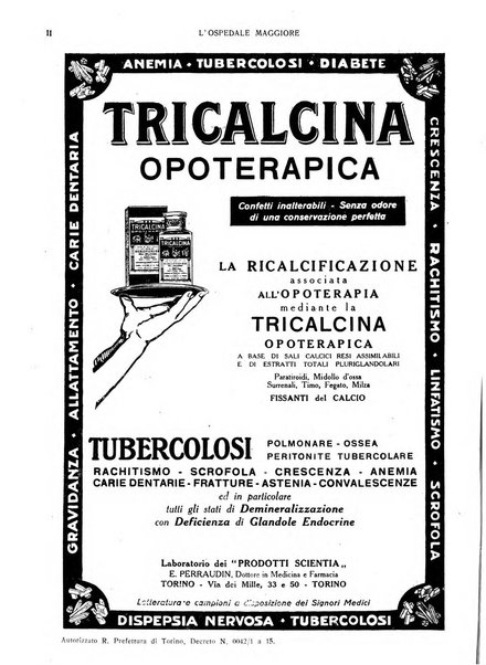 L'Ospedale Maggiore rivista scientifico-pratica dell'Ospedale Maggiore di Milano ed Istituti sanitari annessi