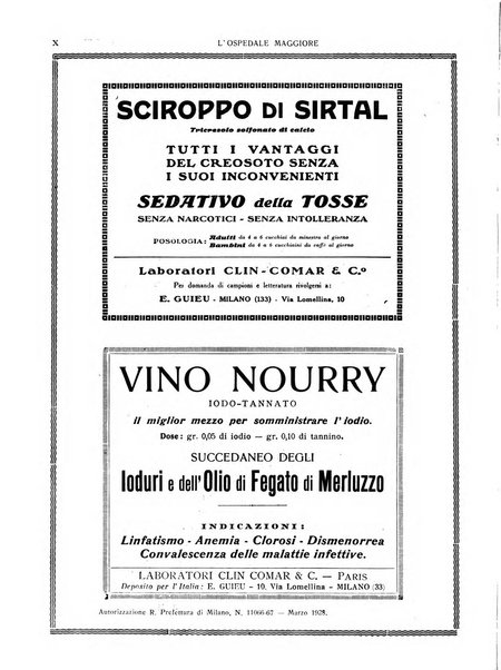 L'Ospedale Maggiore rivista scientifico-pratica dell'Ospedale Maggiore di Milano ed Istituti sanitari annessi