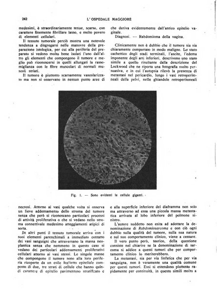 L'Ospedale Maggiore rivista scientifico-pratica dell'Ospedale Maggiore di Milano ed Istituti sanitari annessi