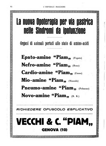 L'Ospedale Maggiore rivista scientifico-pratica dell'Ospedale Maggiore di Milano ed Istituti sanitari annessi