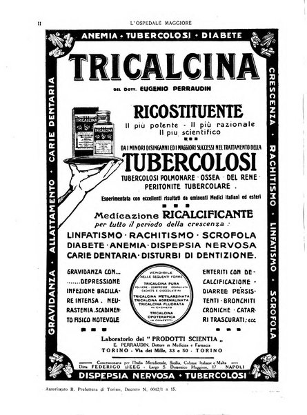 L'Ospedale Maggiore rivista scientifico-pratica dell'Ospedale Maggiore di Milano ed Istituti sanitari annessi