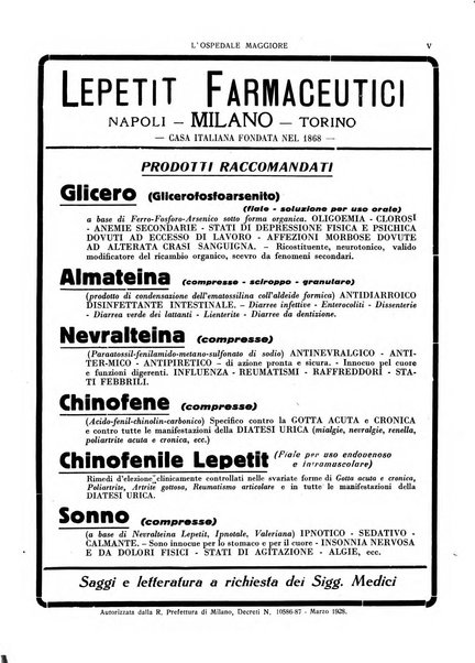 L'Ospedale Maggiore rivista scientifico-pratica dell'Ospedale Maggiore di Milano ed Istituti sanitari annessi