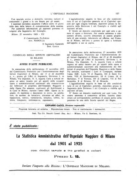 L'Ospedale Maggiore rivista scientifico-pratica dell'Ospedale Maggiore di Milano ed Istituti sanitari annessi