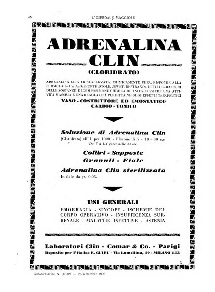 L'Ospedale Maggiore rivista scientifico-pratica dell'Ospedale Maggiore di Milano ed Istituti sanitari annessi