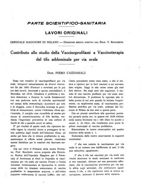 L'Ospedale Maggiore rivista scientifico-pratica dell'Ospedale Maggiore di Milano ed Istituti sanitari annessi