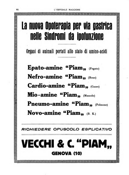 L'Ospedale Maggiore rivista scientifico-pratica dell'Ospedale Maggiore di Milano ed Istituti sanitari annessi