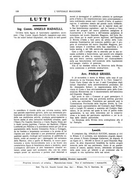 L'Ospedale Maggiore rivista scientifico-pratica dell'Ospedale Maggiore di Milano ed Istituti sanitari annessi