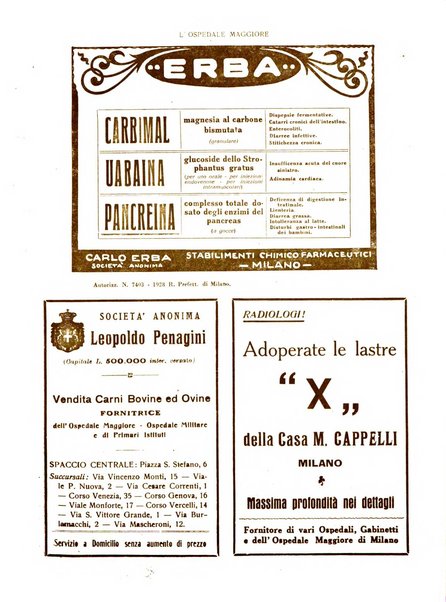 L'Ospedale Maggiore rivista scientifico-pratica dell'Ospedale Maggiore di Milano ed Istituti sanitari annessi