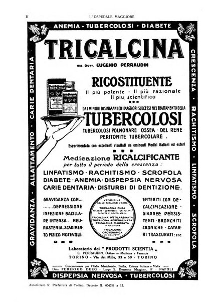 L'Ospedale Maggiore rivista scientifico-pratica dell'Ospedale Maggiore di Milano ed Istituti sanitari annessi