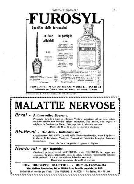 L'Ospedale Maggiore rivista scientifico-pratica dell'Ospedale Maggiore di Milano ed Istituti sanitari annessi