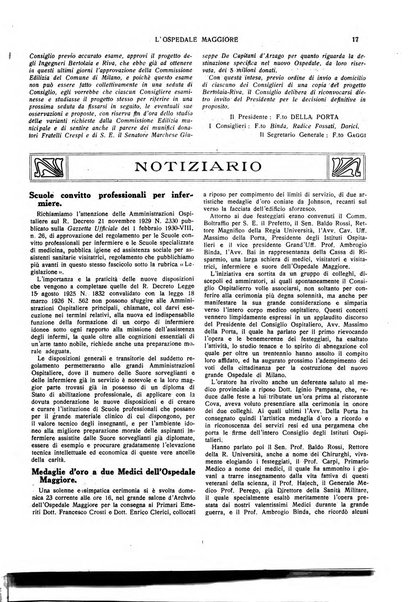 L'Ospedale Maggiore rivista scientifico-pratica dell'Ospedale Maggiore di Milano ed Istituti sanitari annessi