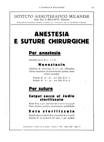 L'Ospedale Maggiore rivista scientifico-pratica dell'Ospedale Maggiore di Milano ed Istituti sanitari annessi