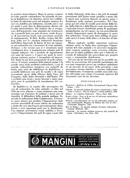 L'Ospedale Maggiore rivista scientifico-pratica dell'Ospedale Maggiore di Milano ed Istituti sanitari annessi