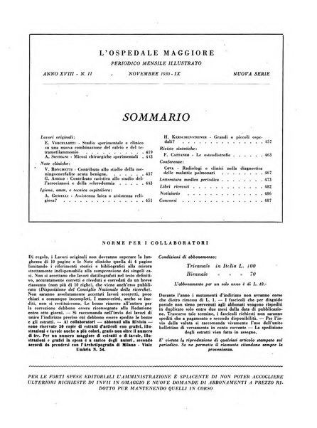 L'Ospedale Maggiore rivista scientifico-pratica dell'Ospedale Maggiore di Milano ed Istituti sanitari annessi