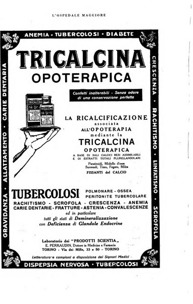 L'Ospedale Maggiore rivista scientifico-pratica dell'Ospedale Maggiore di Milano ed Istituti sanitari annessi