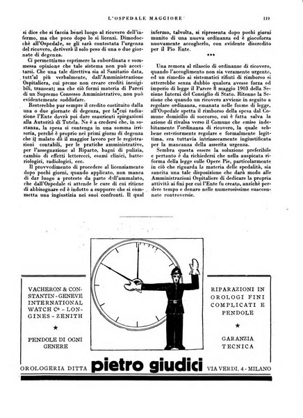 L'Ospedale Maggiore rivista scientifico-pratica dell'Ospedale Maggiore di Milano ed Istituti sanitari annessi