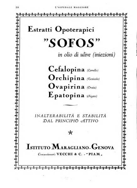 L'Ospedale Maggiore rivista scientifico-pratica dell'Ospedale Maggiore di Milano ed Istituti sanitari annessi