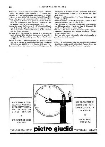 L'Ospedale Maggiore rivista scientifico-pratica dell'Ospedale Maggiore di Milano ed Istituti sanitari annessi