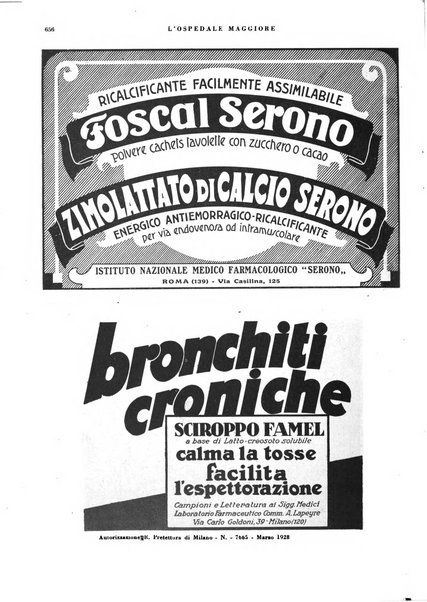 L'Ospedale Maggiore rivista scientifico-pratica dell'Ospedale Maggiore di Milano ed Istituti sanitari annessi