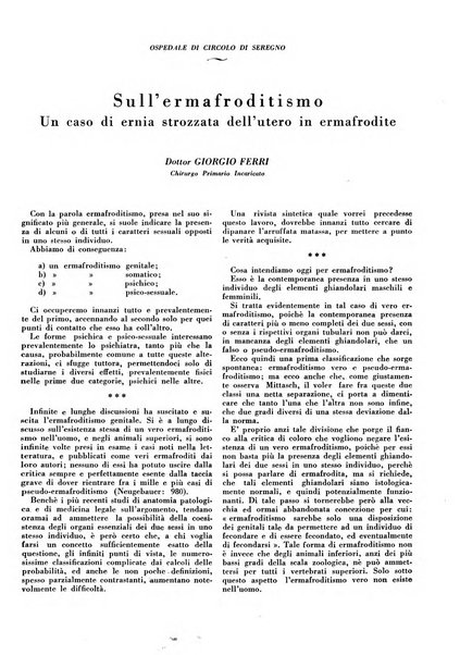 L'Ospedale Maggiore rivista scientifico-pratica dell'Ospedale Maggiore di Milano ed Istituti sanitari annessi